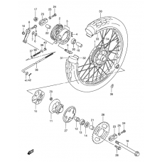 Rear wheel complete assy