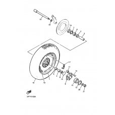 Rear wheel complete assy