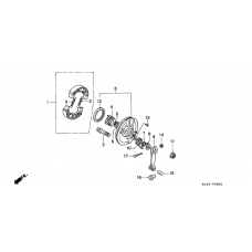 Front brake panel