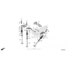 Camshaft valve (rr.)
