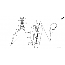 Rear brake master cylinder