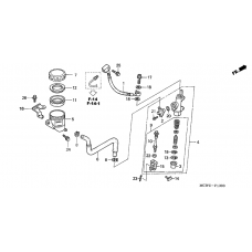 Rr. brake master cylinder