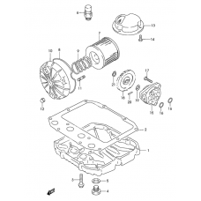 Oil filter-oil pump