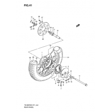 Rear wheel complete assy