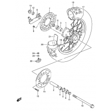 Rear wheel complete assy              

                  Rm85lk5/lk6