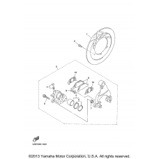 Rear brake caliper