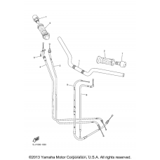 Steering handle cable