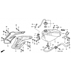 Tank fuel              

                  CRF450R2,3,4