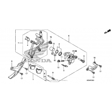 Rear brake caliper