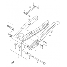 Rear swinging arm