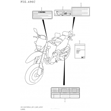 Информационные наклейки (Dr-Z400Sml5 E33)