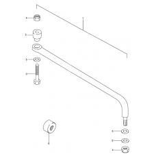 Tie rod linkage spindle zincated yello