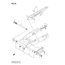 Rear swinging arm