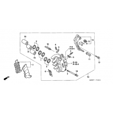 L. front brake caliper