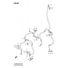 Front brake hose
