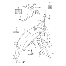 Rear fender              

                  Model v/w/x