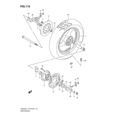 Rear wheel complete assy