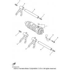 Shift cam fork