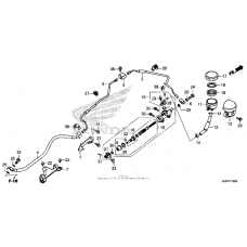 Rear brake master cylinder (1)