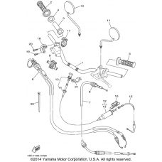 Steering handle cable