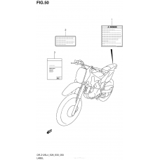 Информационные наклейки (Dr-Z125L4 E33)