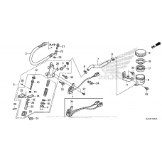 Задний тормозной цилиндр
