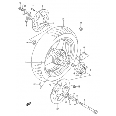 Rear wheel complete assy