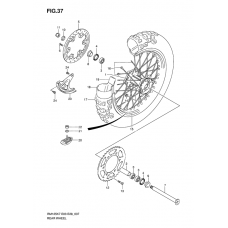 Rear wheel complete assy