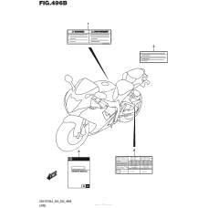 Информационные наклейки (Gsx-R750L6 E28)