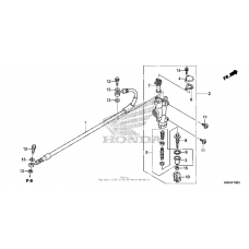 Rear brake master cylinder