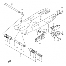 Rear swinging arm              

                  Model k1/k2/k3