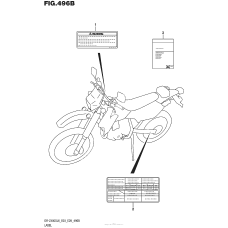 Информационные наклейки (Dr-Z400Sl6 E28)