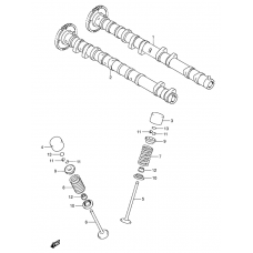 Camshaft - valve