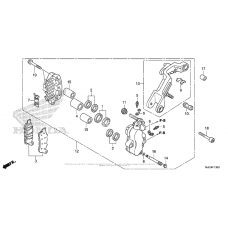 Left front brake caliper