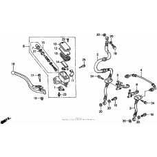 Fr. brake master cyl.