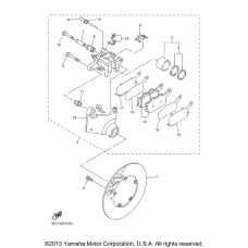 Rear brake caliper