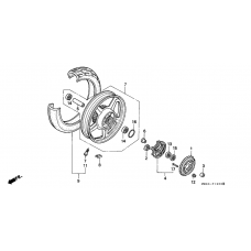 Rear wheel complete assy              

                  CB750