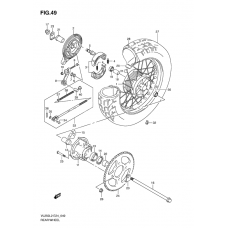 Rear wheel complete assy