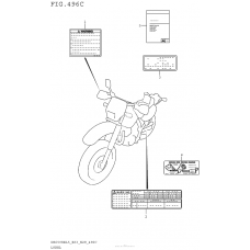 Информационные наклейки (Dr650Sel5 E33)