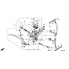 Front brake master cylinder