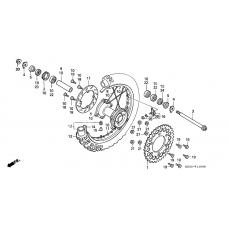 Rear wheel complete assy              

                  1