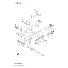 Rear swinging arm