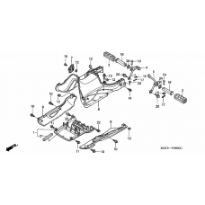 Floor panel/pillion step