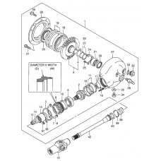 Propeller shaft - final drive gear