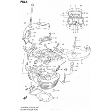 Задняя головка цилиндра & Прокладка головки & Свеча зажигания (Vl800Bl4 E03)
