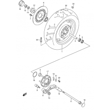 Rear wheel complete assy              

                  Model w/x