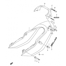 Seat tail cover              

                  Gsf600k3/uk3/lk3