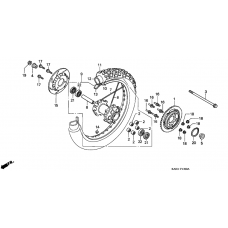 Rear wheel complete assy