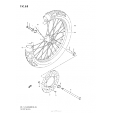 Переднее колесо (Dr-Z125Ll3 E28)