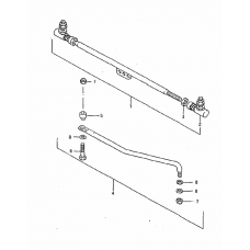 Tie rod linkage spindle zincated yello